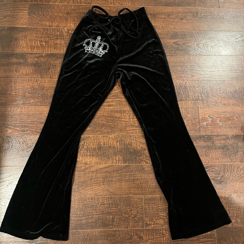 SOLD!
☆vintage velour crown pants☆